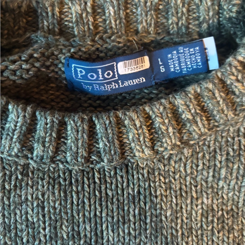 Polo Ralph Lauren Logo Green Knit Sweaters - Picture 4 of 6